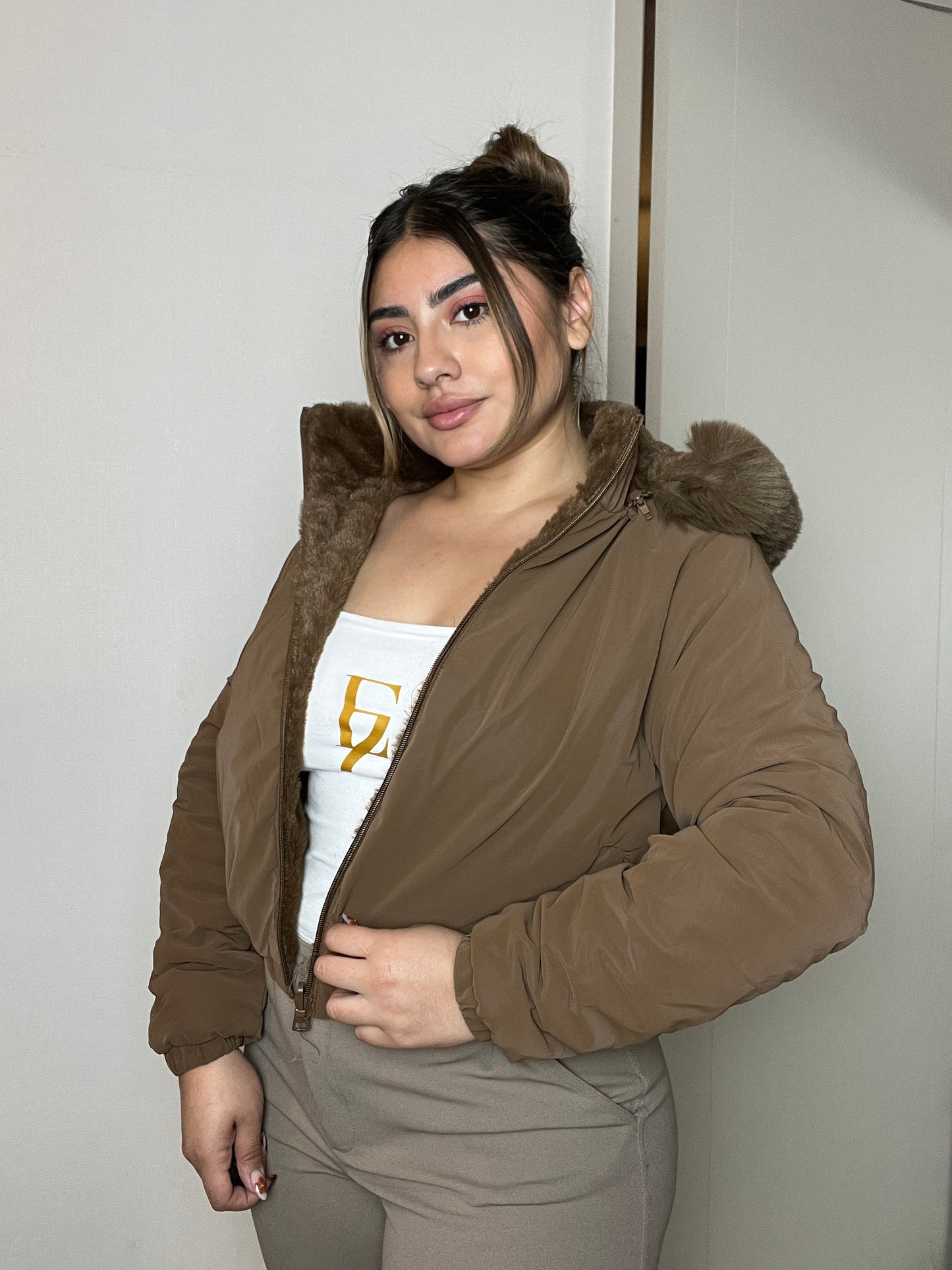 57 M | Chaqueta Reversible | Moda Estroz | Venta por Mayor