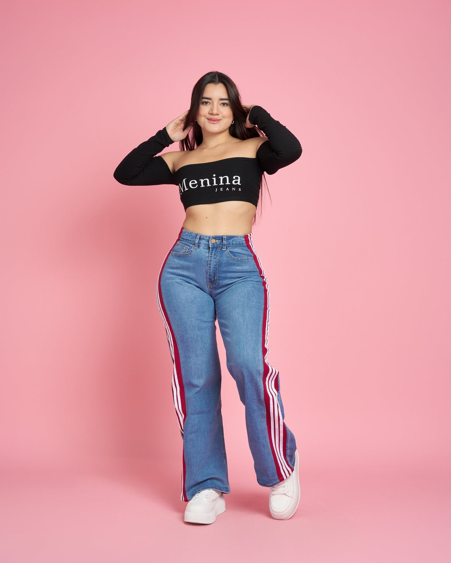 A304-1 (F5) | Jeans Wide Leg | Menina | Venta Por Mayor