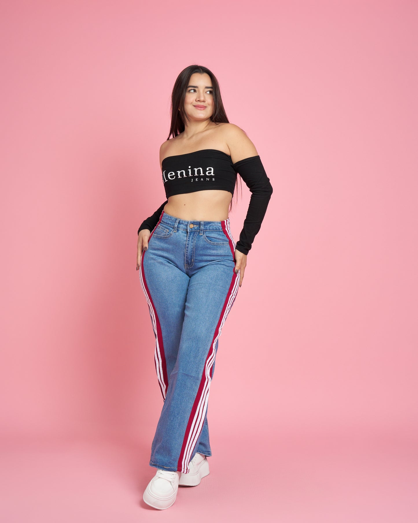 A304-1 (F5) | Jeans Wide Leg | Menina | Venta Por Mayor