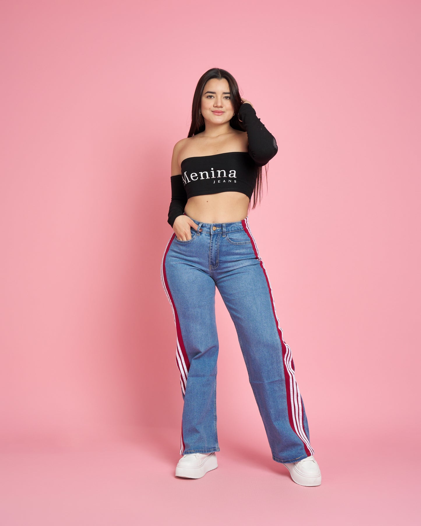 A304-1 (F5) | Jeans Wide Leg | Menina | Venta Por Mayor
