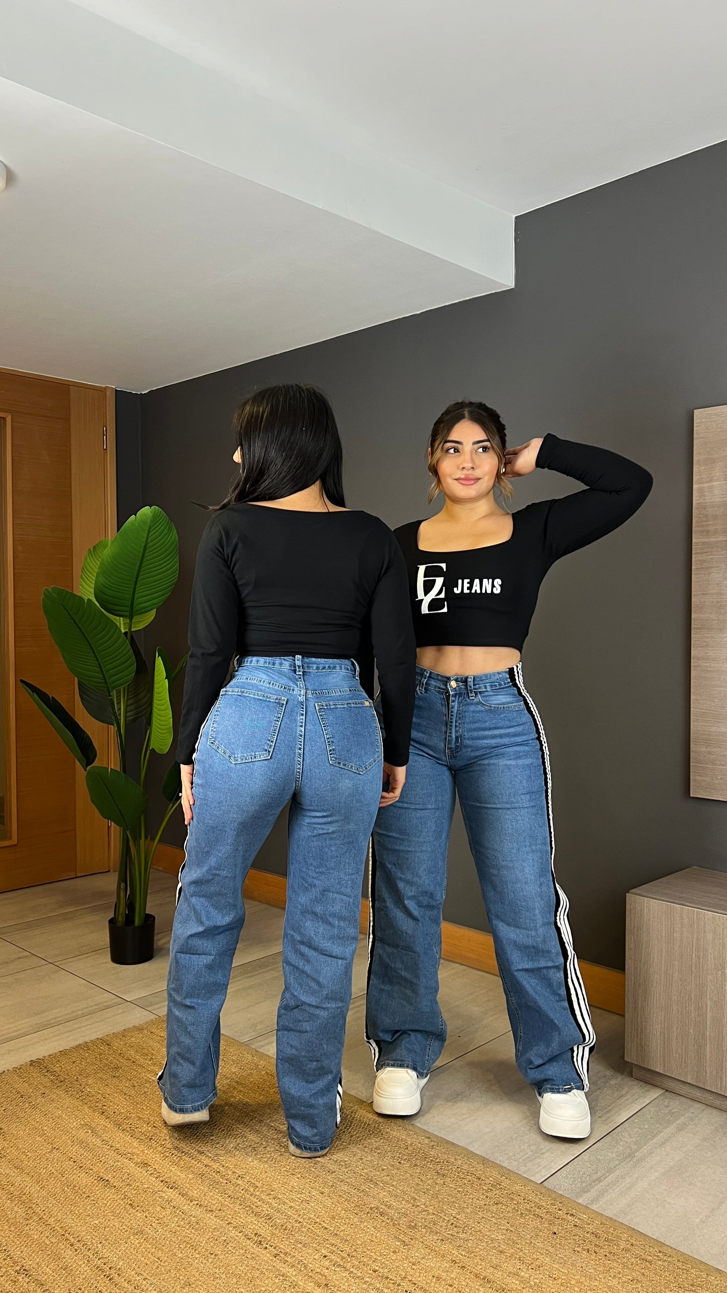 A304-2 (F6) | Jeans Wide Leg | Menina | Venta Por Mayor