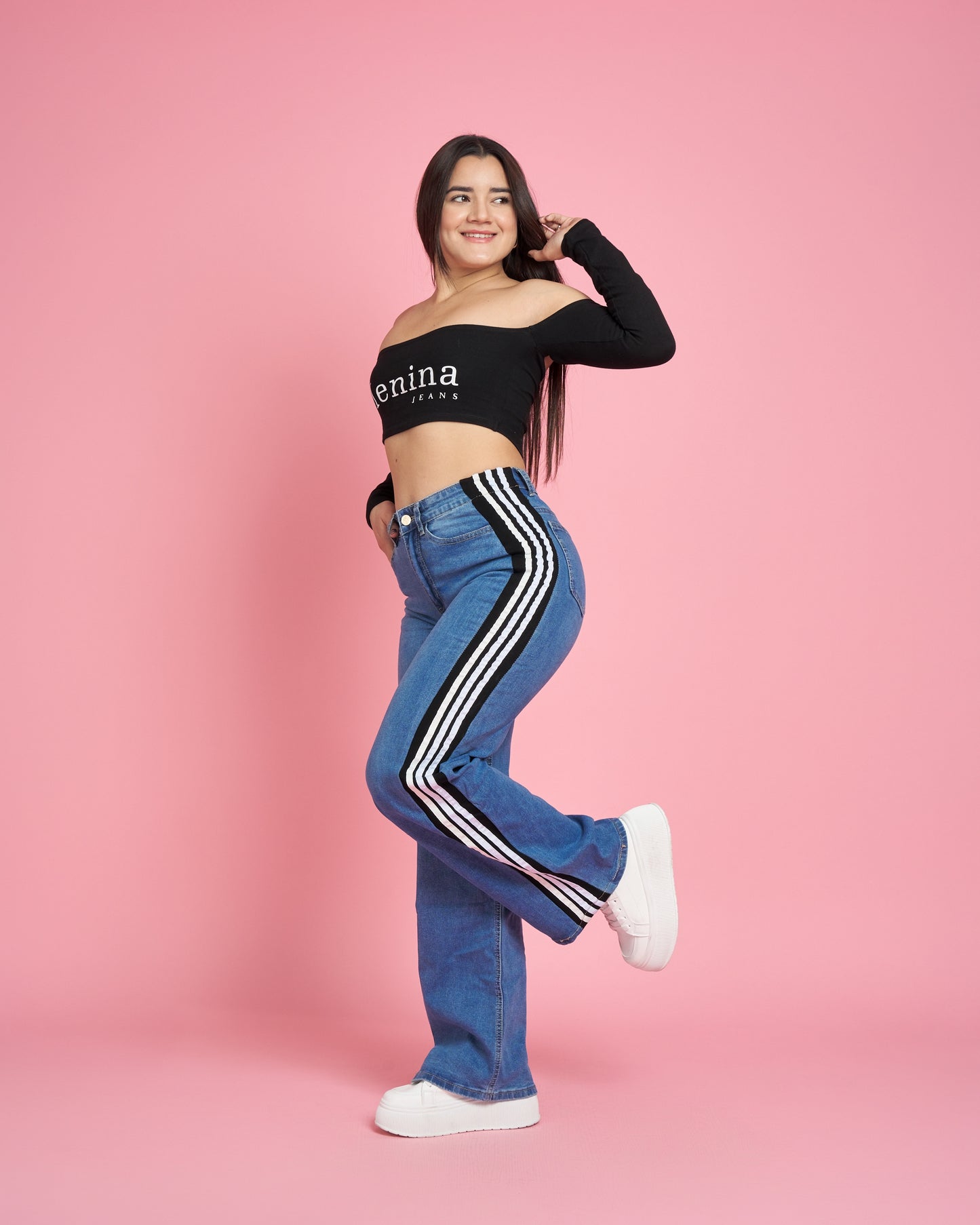 A304-2 (F6) | Jeans Wide Leg | Menina | Venta Por Mayor