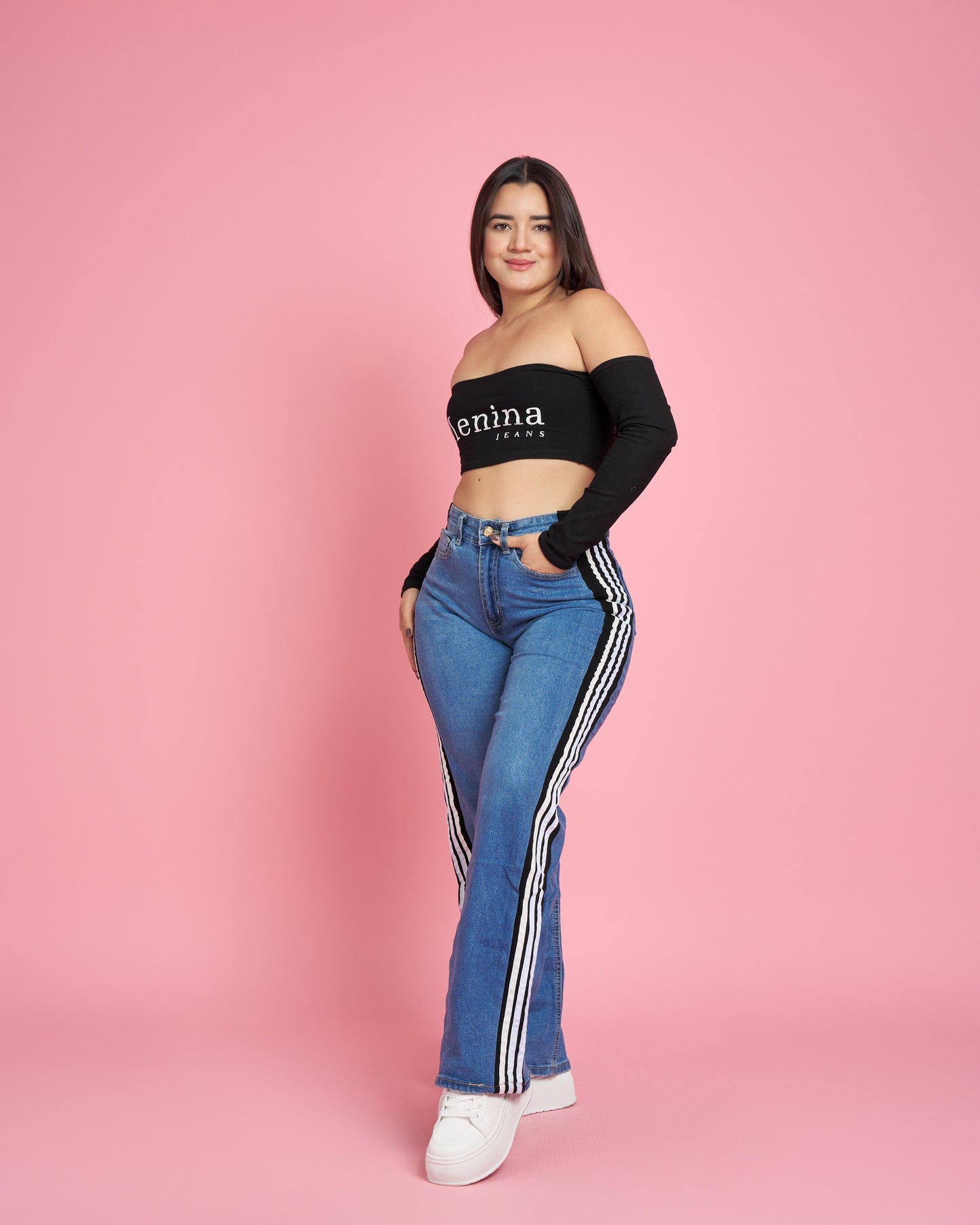 A304-2 (F6) | Jeans Wide Leg | Menina | Venta Por Mayor