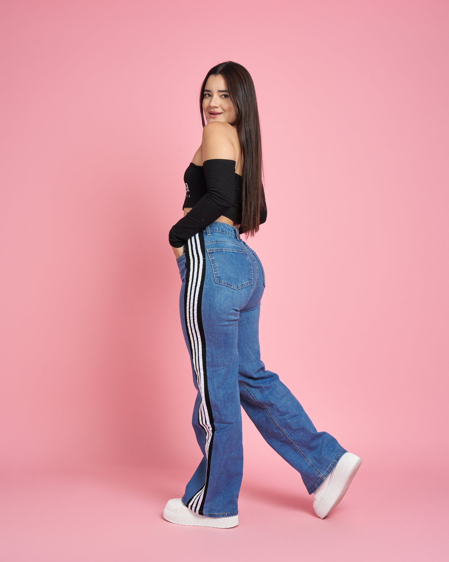 A304-2 (F6) | Jeans Wide Leg | Menina | Venta Por Mayor