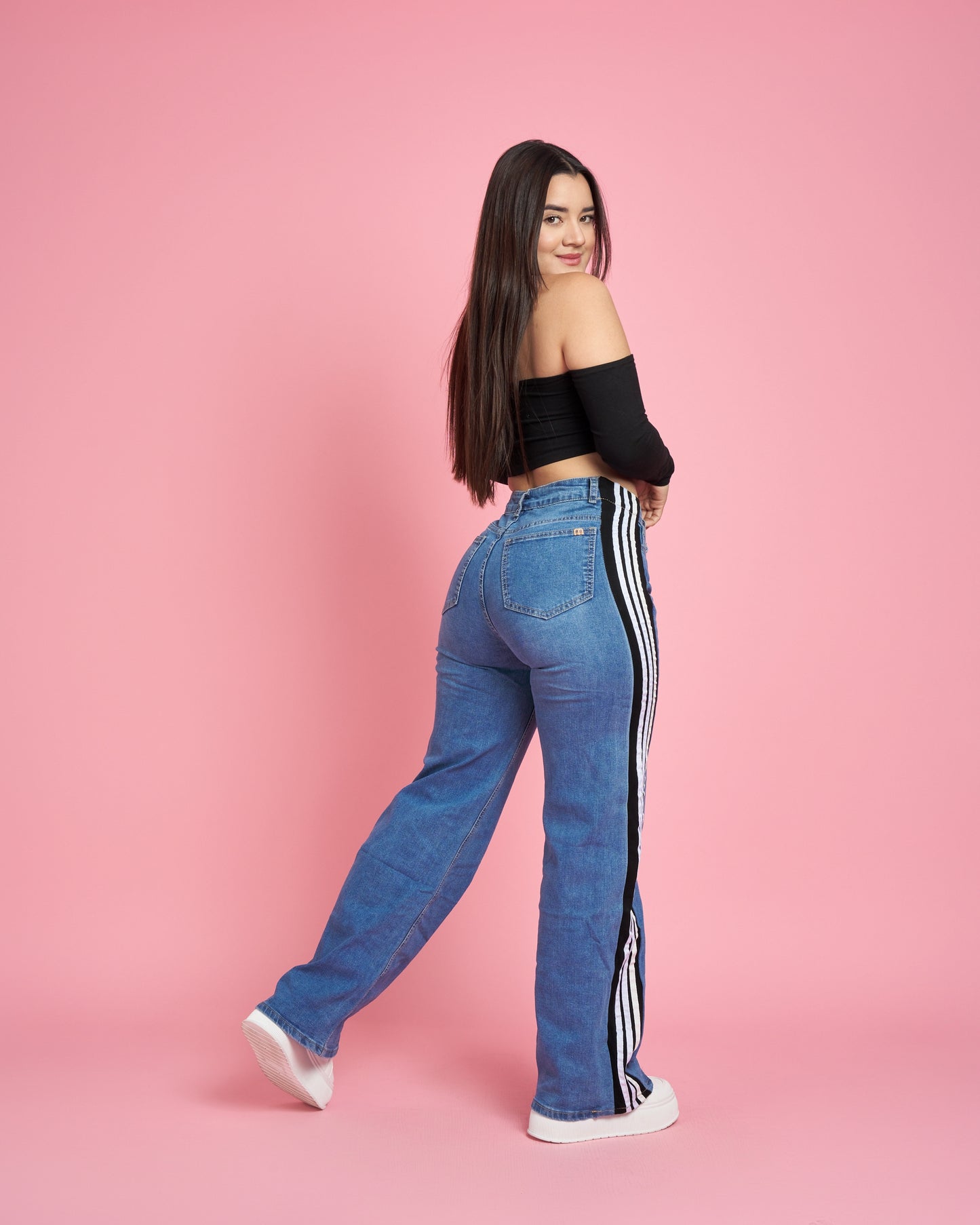 A304-2 (F6) | Jeans Wide Leg | Menina | Venta Por Mayor