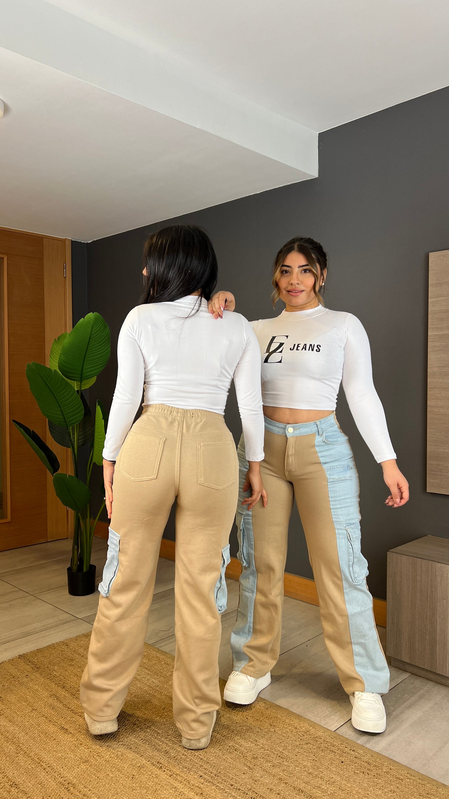 Jeans Wide Leg Cargo | Modelo A305-2 (M7) | Menina | Venta Por Mayor