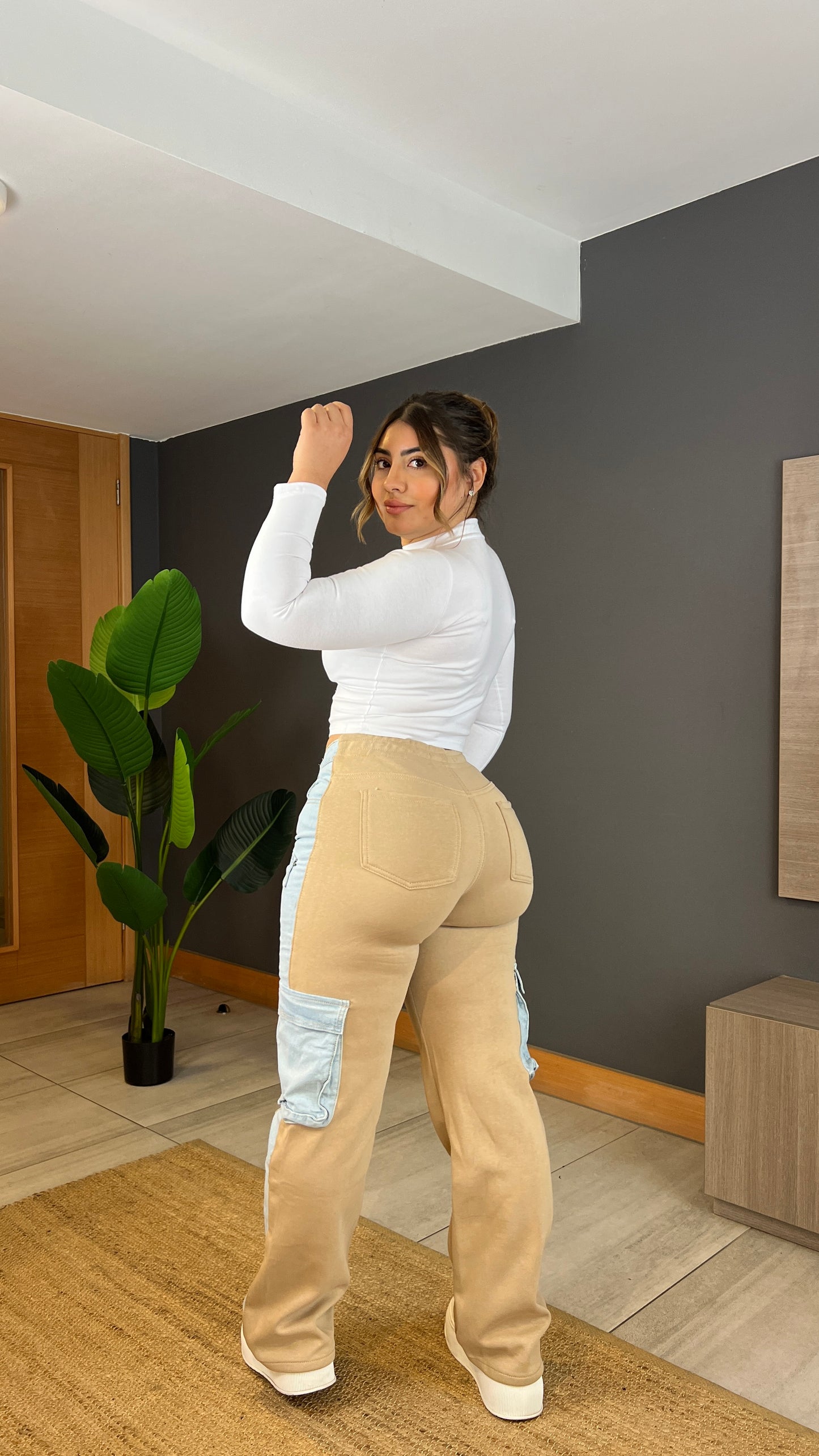 Jeans Wide Leg Cargo | Modelo A305-2 (M7) | Menina | Venta Por Mayor
