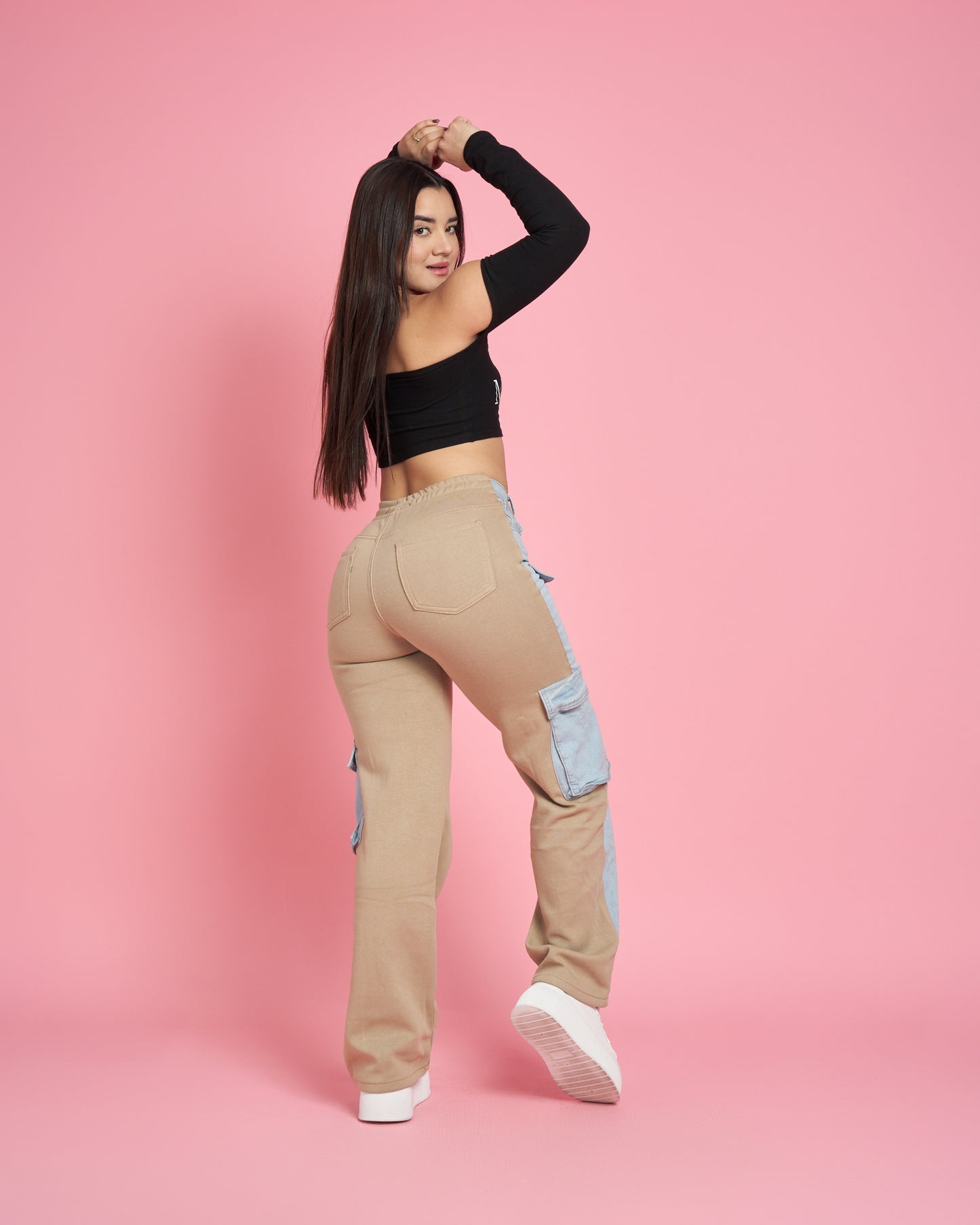 Jeans Wide Leg Cargo | Modelo A305-2 (M7) | Menina | Venta Por Mayor