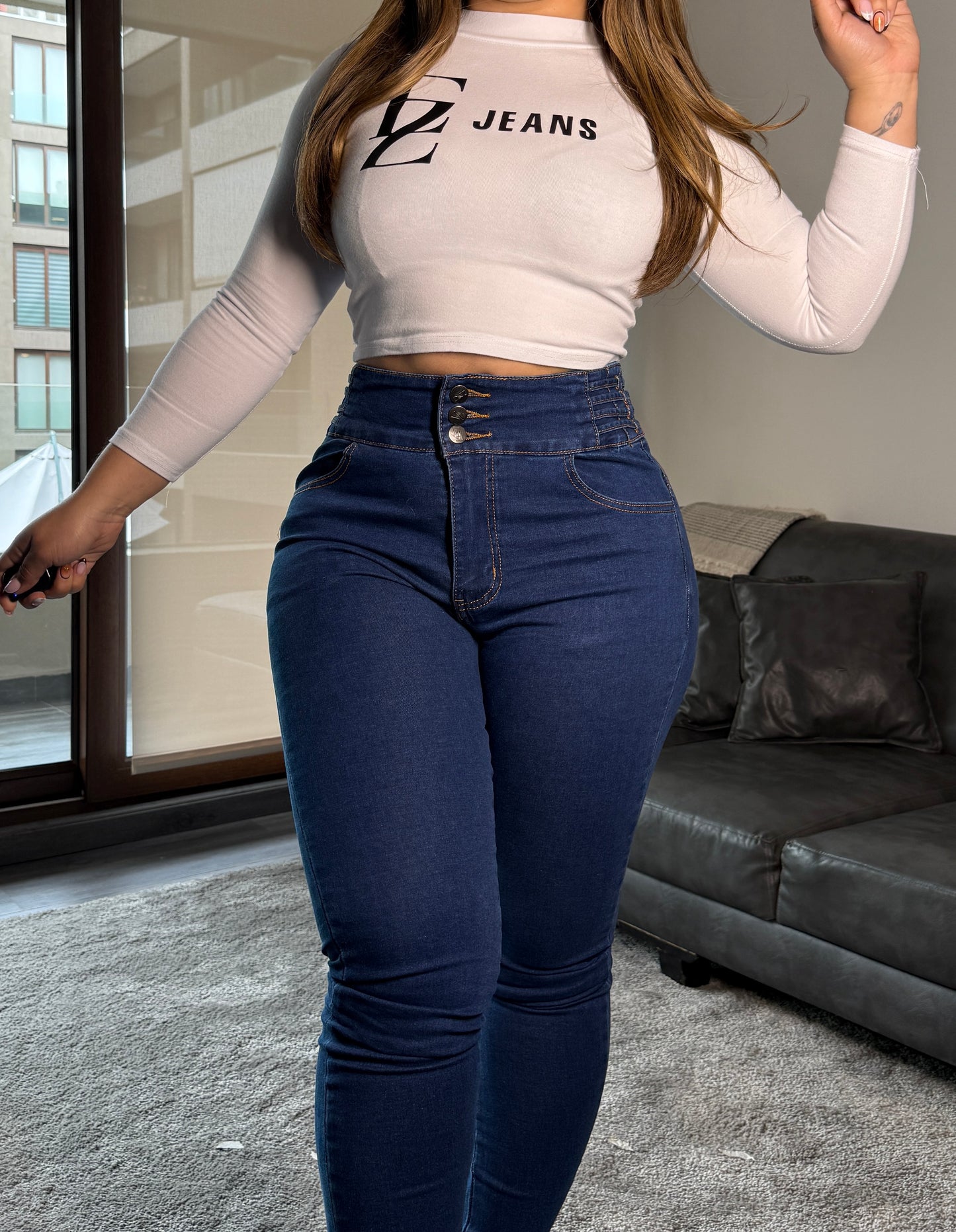 EZ5505 (H7) | Jeans Skinny Torero Azul | EZ | Venta Por Mayor