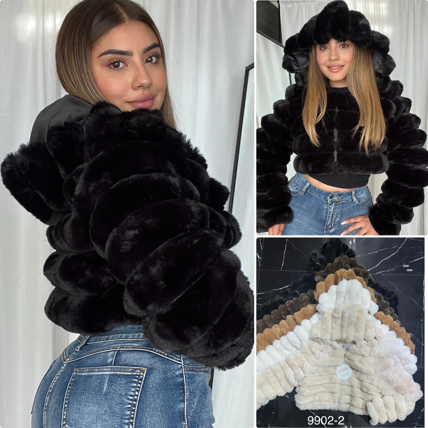 9902-2 | Chaqueta 3D Peluda