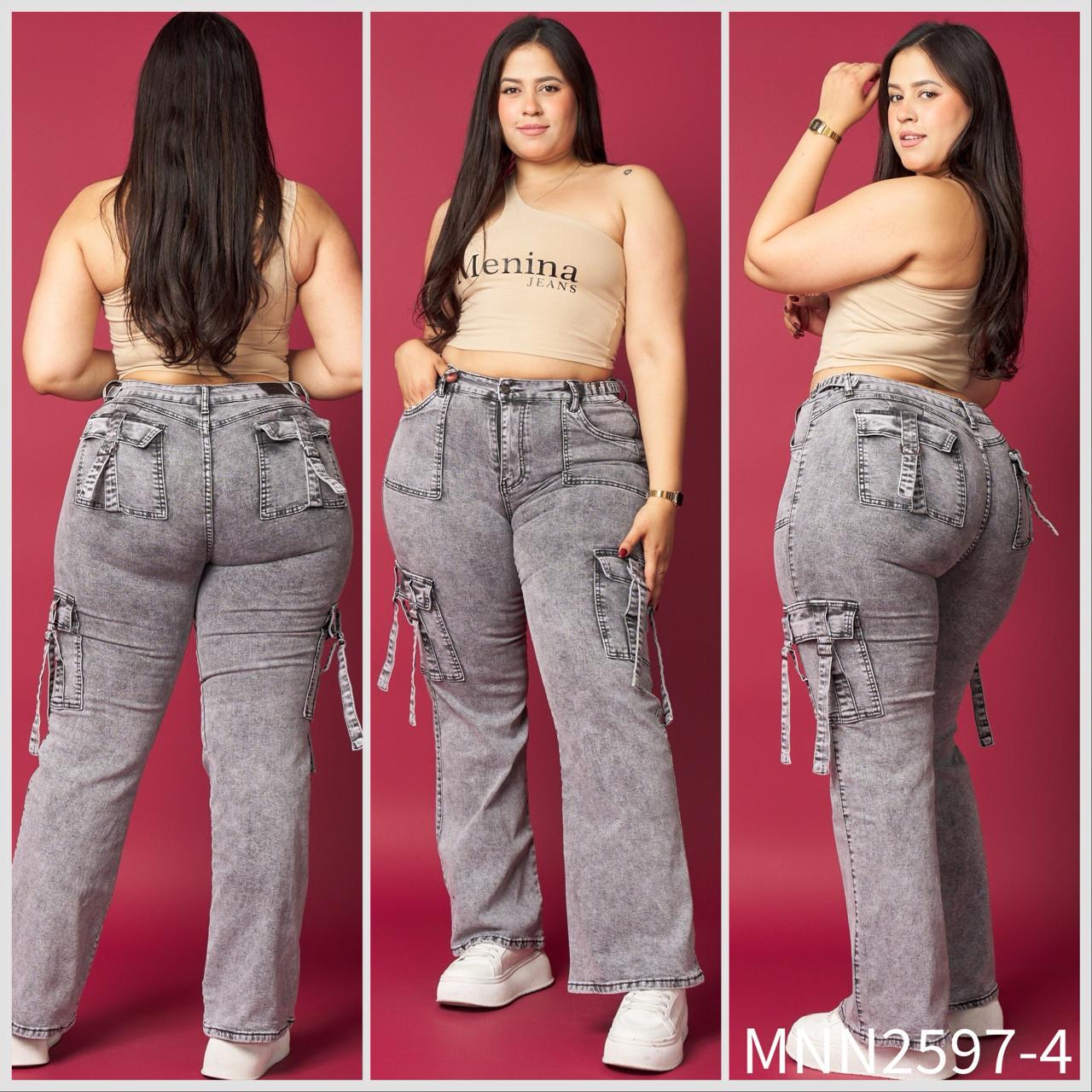 N2597-4 (A3) | Rectos Cargos Gris Extralinda | Menina | Venta Por Mayor