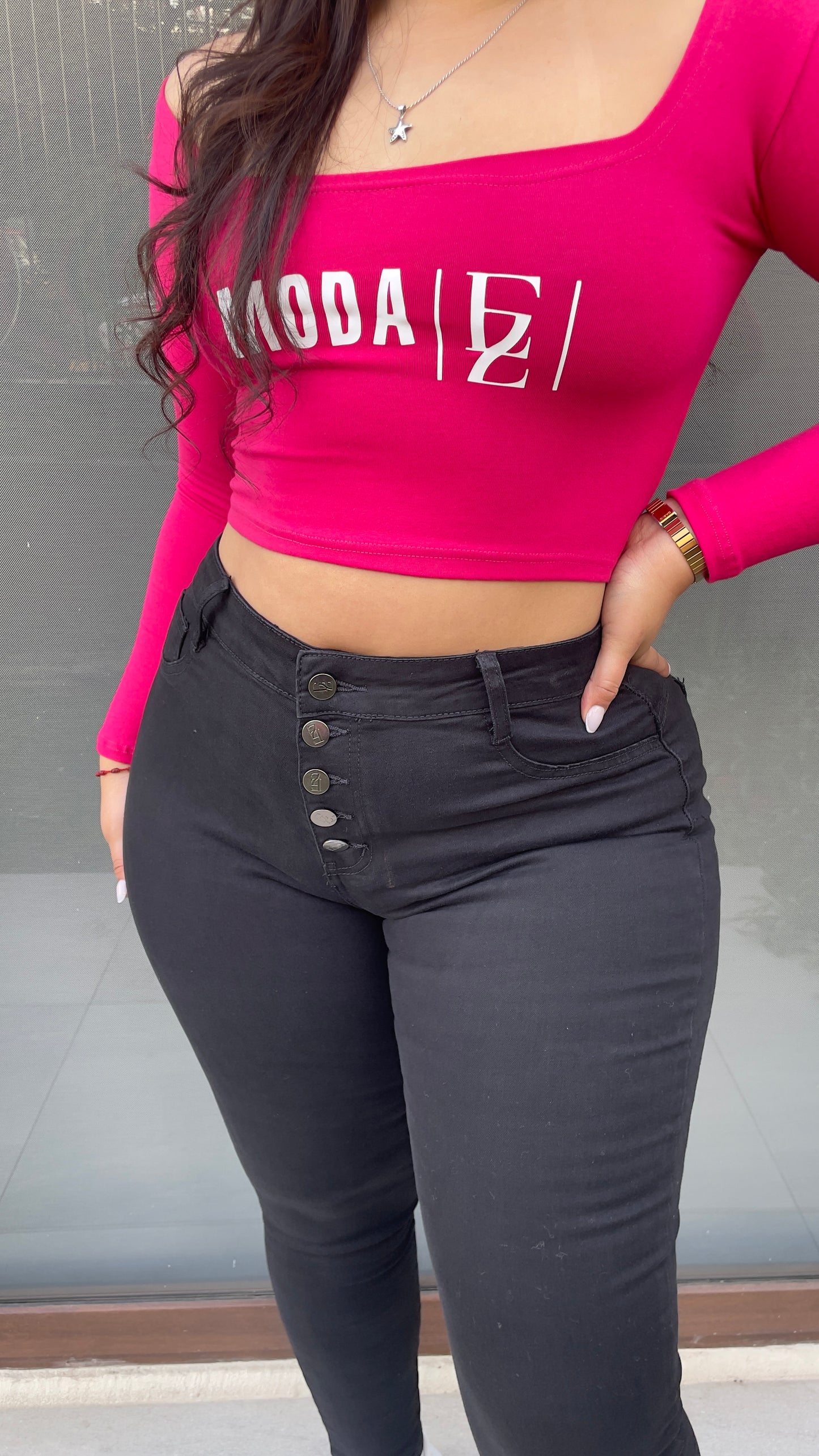 EZ5526 (I2) | Jeans Skinny 5 Botones Negro | EZ | Venta Por Mayor