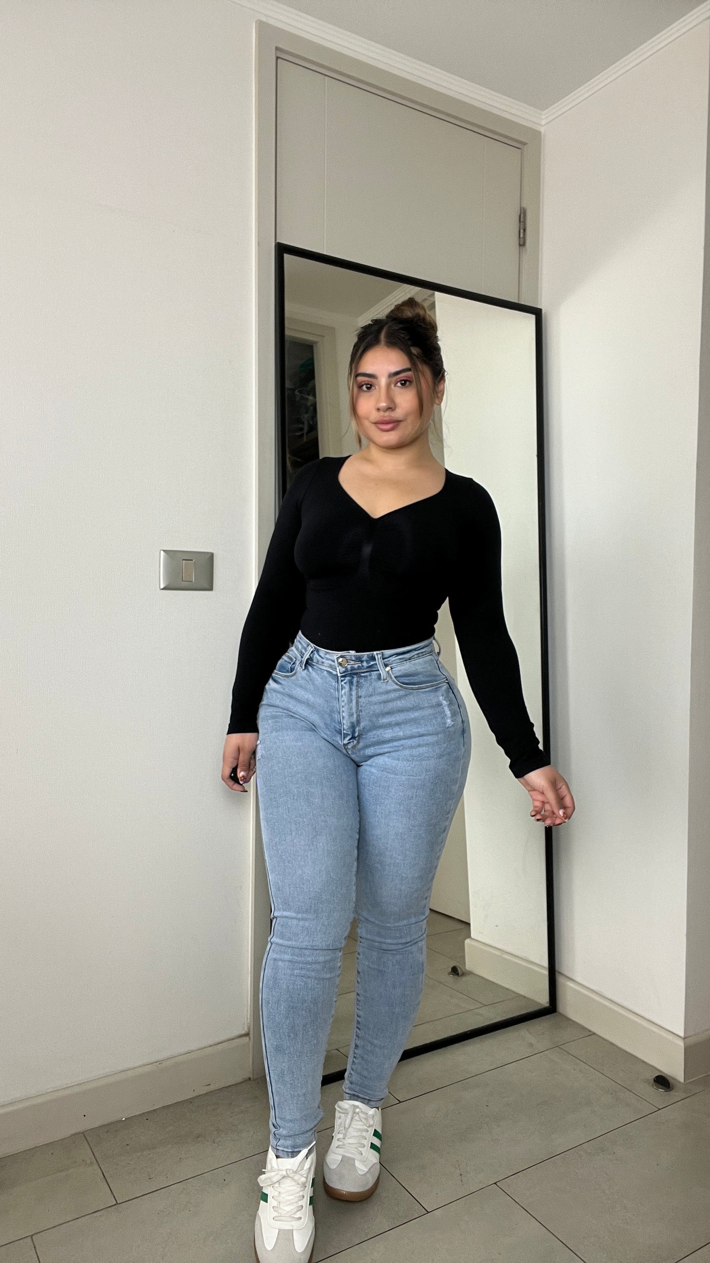 Jeans Skinny Celeste | Modelo A014 (H3) | Menina | Venta Por Mayor