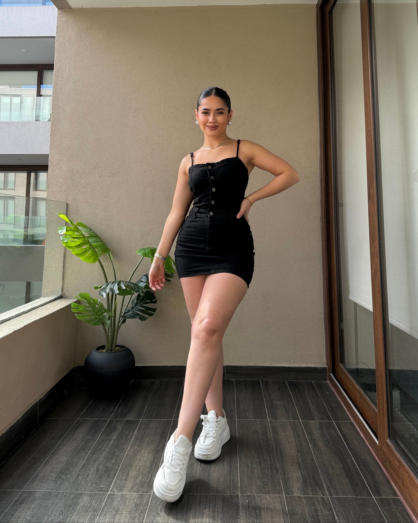 MB420-3 (K5) | Enterito Falda Short Negro | Menina | Venta Por Mayor