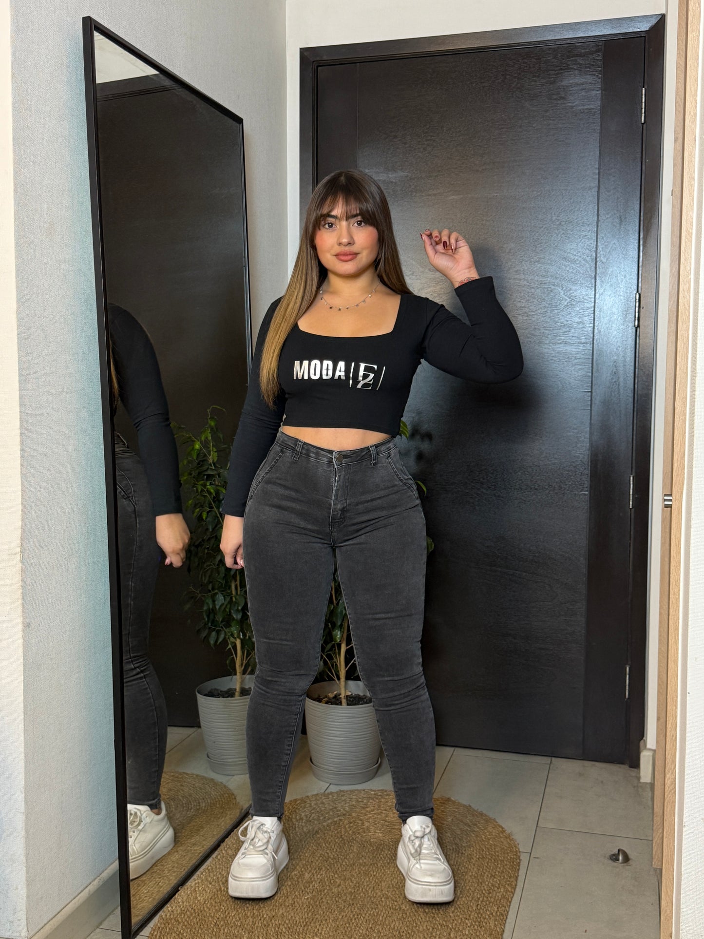 MB455-2 (I6) | Jeans Skinny Faja Graito | Menina | Venta Por Mayor