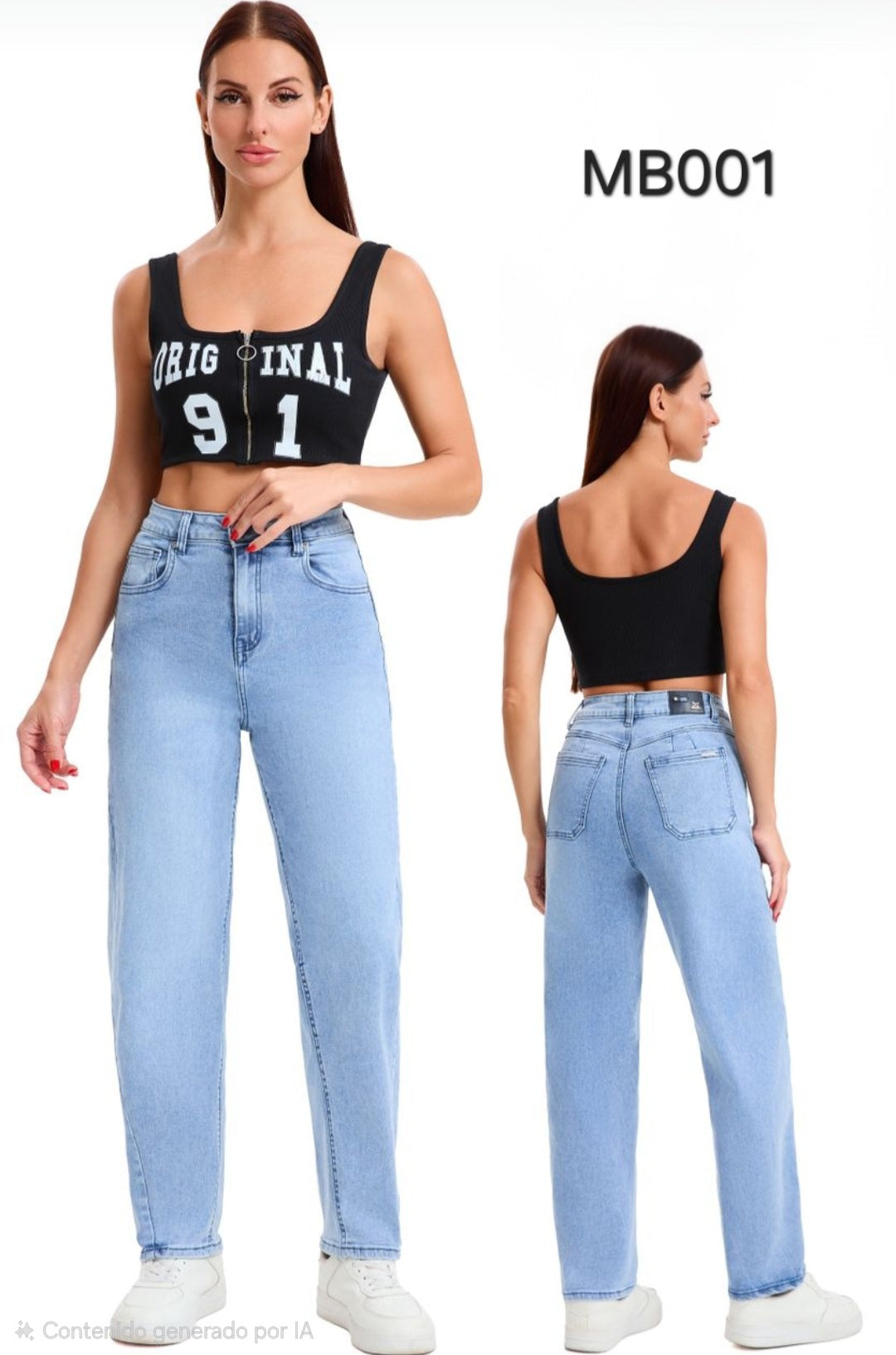 MB001 (N3) | Baggy Celeste | Venta Por Mayor
