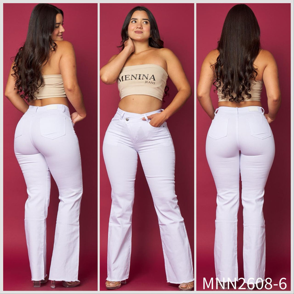 N2608-6 (U4) | Asimétrico Recto Blanco | Venta Por Mayor