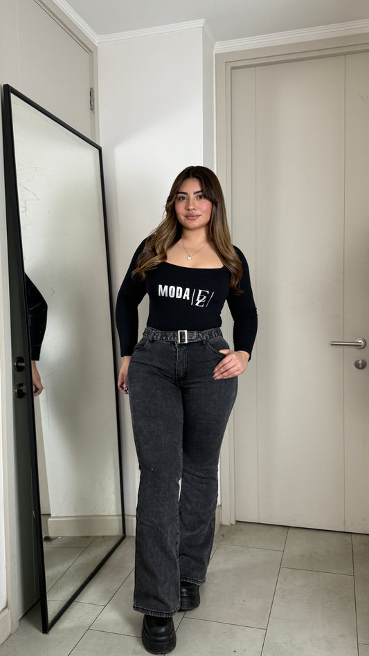 Jeans Flare Forrado Con Polar | Modelo 20690 (K2) | Moda Estroz | Venta Por Mayor