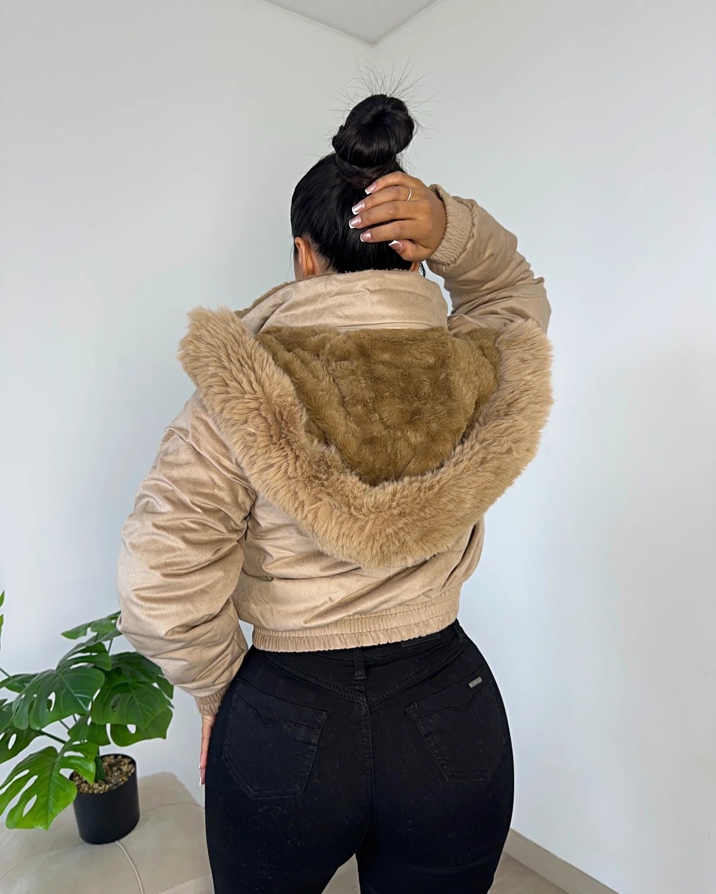 57F | Chaqueta Reversible Cotele Tedy | Moda Estroz | Venta por Mayor