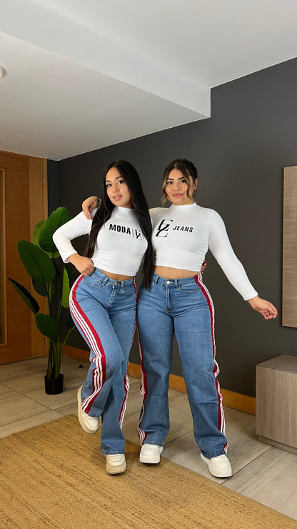 A304-1 (F5) | Jeans Wide Leg | Menina | Venta Por Mayor