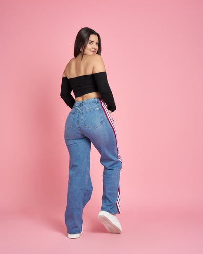 A304-1 (F5) | Jeans Wide Leg | Menina | Venta Por Mayor