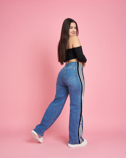 A304-2 (F6) | Jeans Wide Leg | Menina | Venta Por Mayor