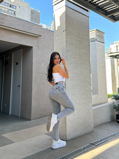 EZ5520 (I6) | Jeans Skinny Gris | EZ | Venta Por Mayor