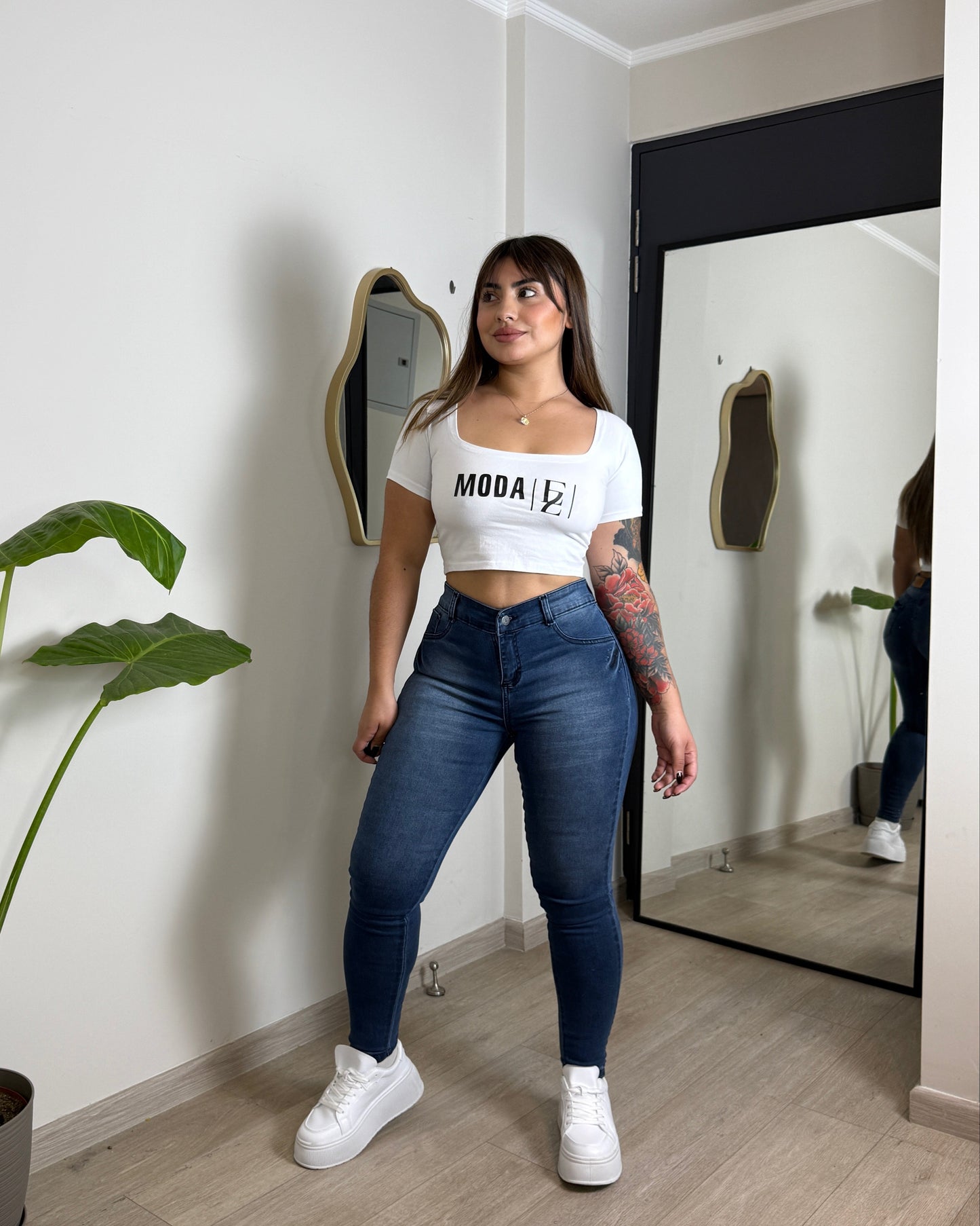 EZ2517 (P) | Jeans Skinny Nacional Azul Focalizado | EZ | Venta Por Mayor