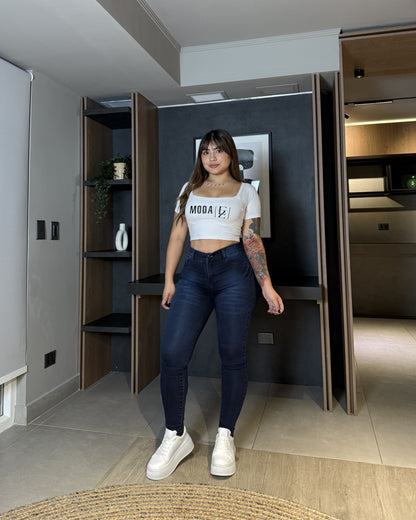 EZ2518 (U4) | Skinny Nacional Azul Oscuro Focalizado | EZ | Venta Por Mayor