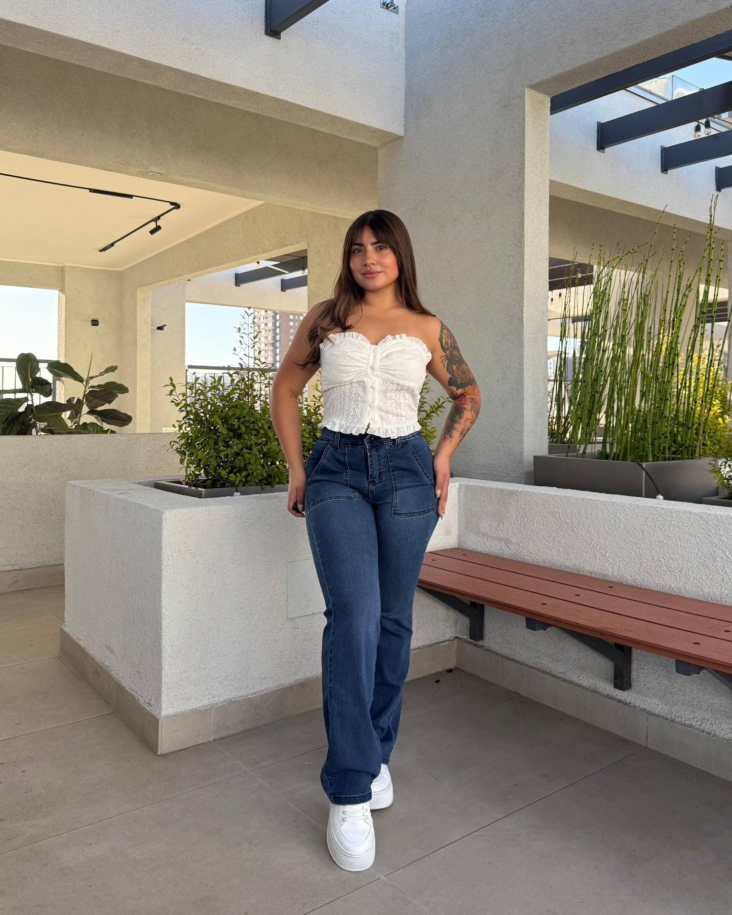 EZ2521 (V4) | Jeans Recto Nacional Azul | EZ | Venta Por Mayor