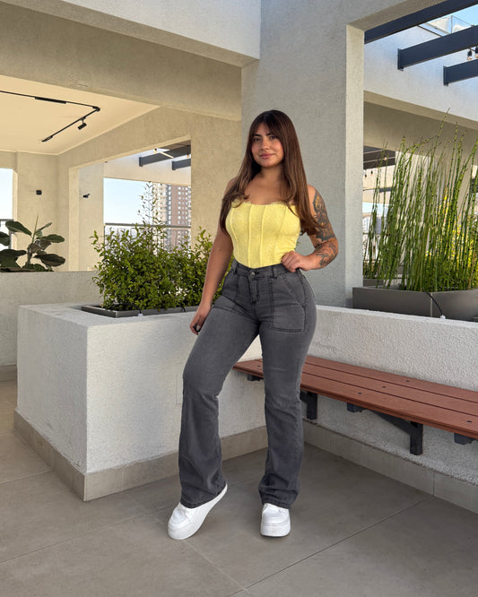 EZ2522 (T3) | Jeans Recto Nacional Gris | EZ | Venta Por Mayor