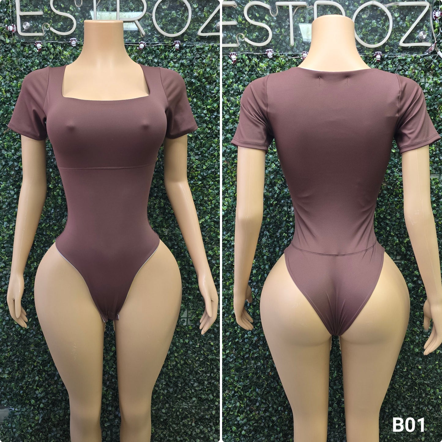 B01 | Body Modelador Cuello Cuadrado | EZ | Venta Por Mayor