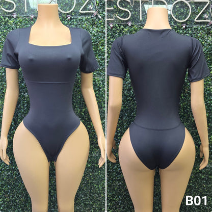 B01 | Body Modelador Cuello Cuadrado | EZ | Venta Por Mayor