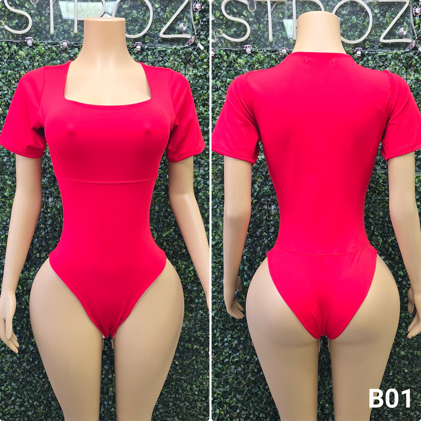 B01 | Body Modelador Cuello Cuadrado | EZ | Venta Por Mayor