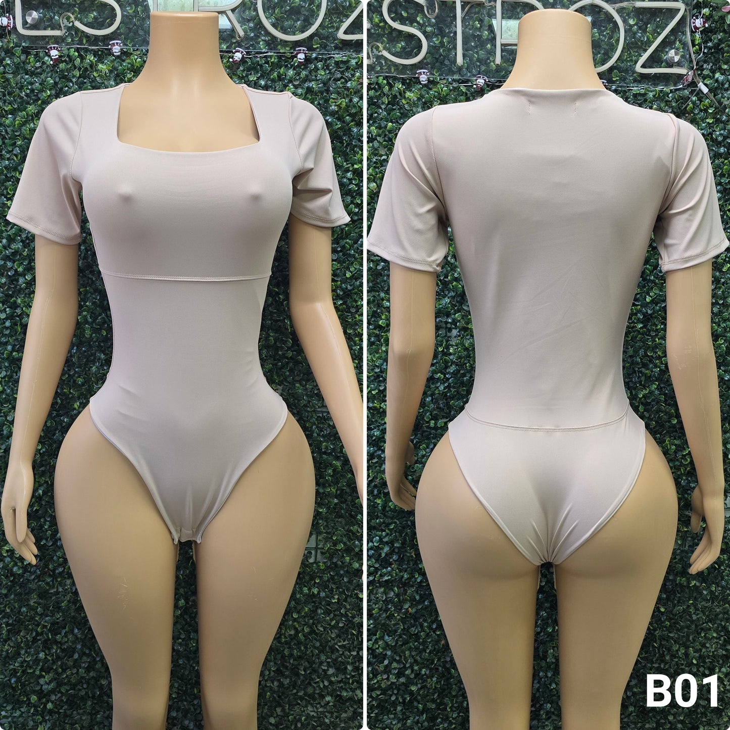 B01 | Body Modelador Cuello Cuadrado | EZ | Venta Por Mayor
