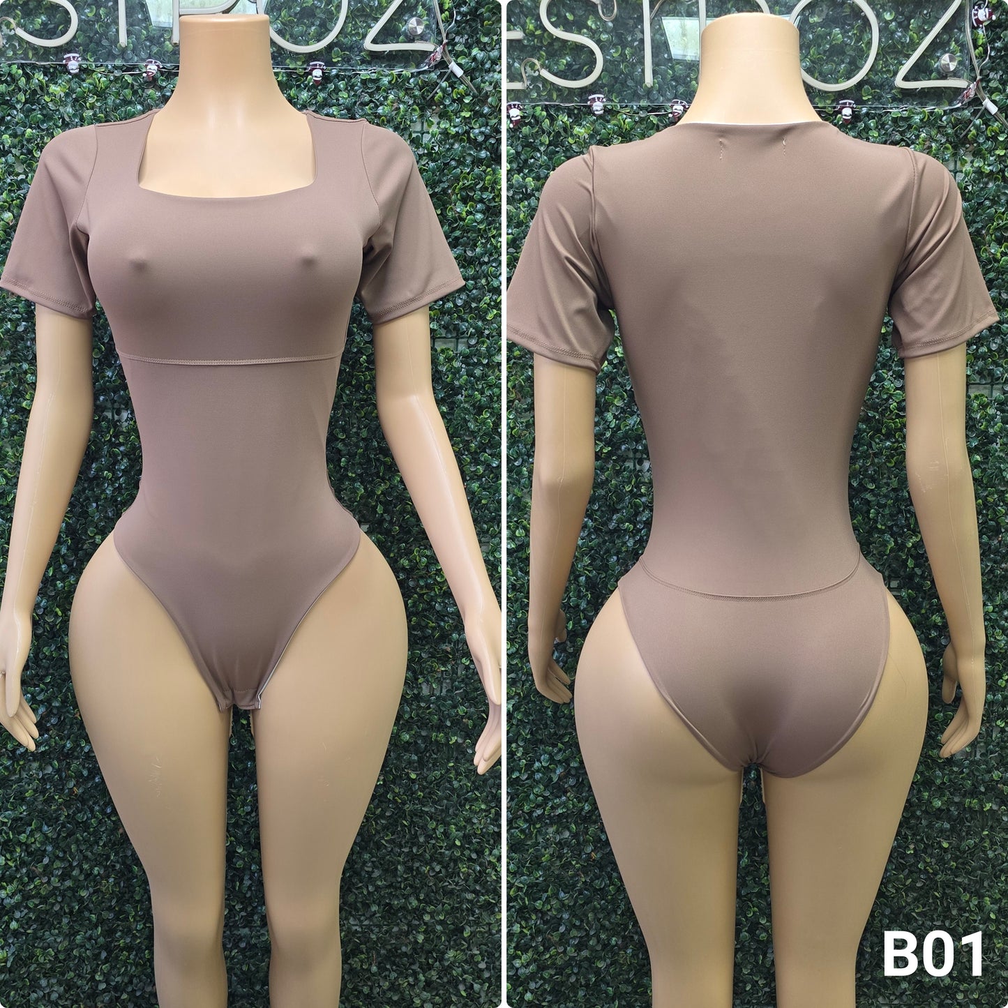 B01 | Body Modelador Cuello Cuadrado | EZ | Venta Por Mayor