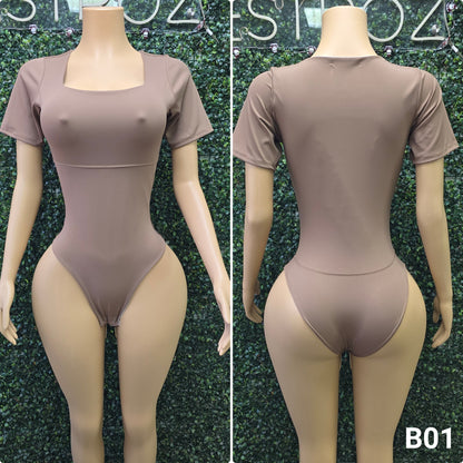 B01 | Body Modelador Cuello Cuadrado | EZ | Venta Por Mayor