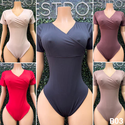 B03 | Body Modelador Escote Cruzado | EZ | Venta Por Mayor