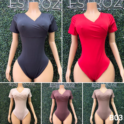 B03 | Body Modelador Escote Cruzado | EZ | Venta Por Mayor
