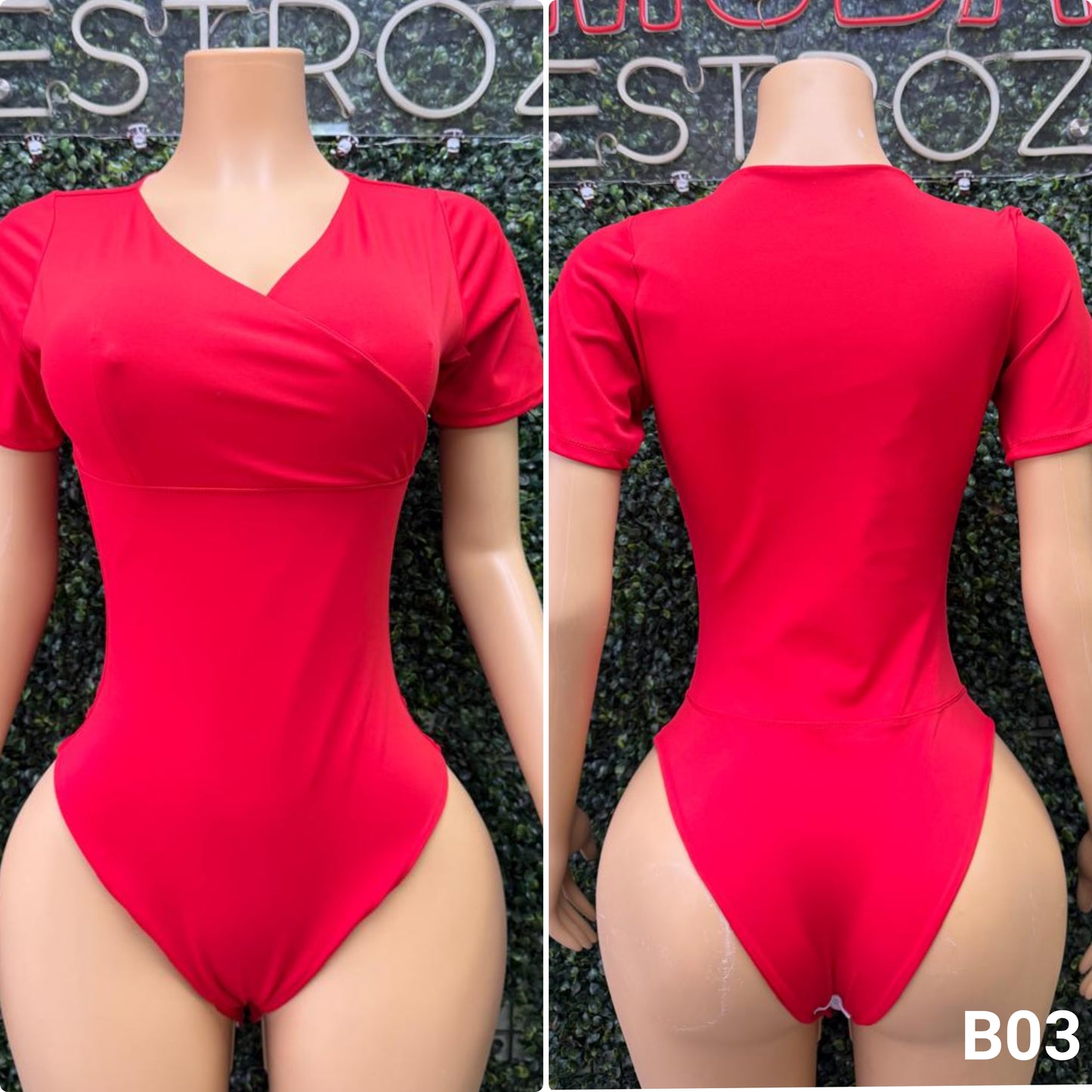 B03 | Body Modelador Escote Cruzado | EZ | Venta Por Mayor