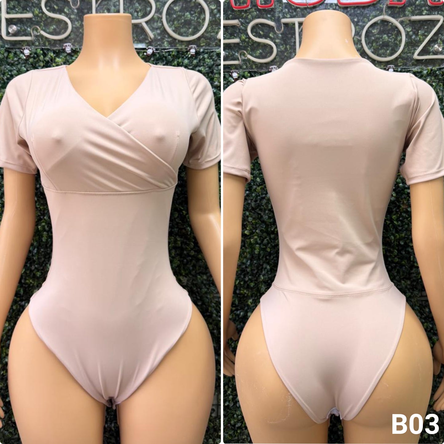 B03 | Body Modelador Escote Cruzado | EZ | Venta Por Mayor