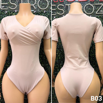 B03 | Body Modelador Escote Cruzado | EZ | Venta Por Mayor