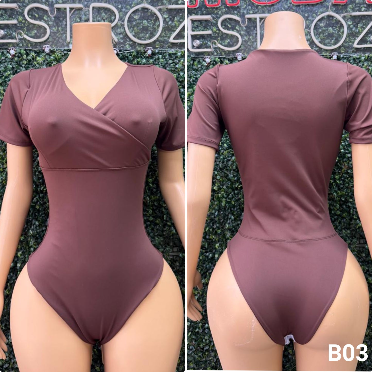 B03 | Body Modelador Escote Cruzado | EZ | Venta Por Mayor