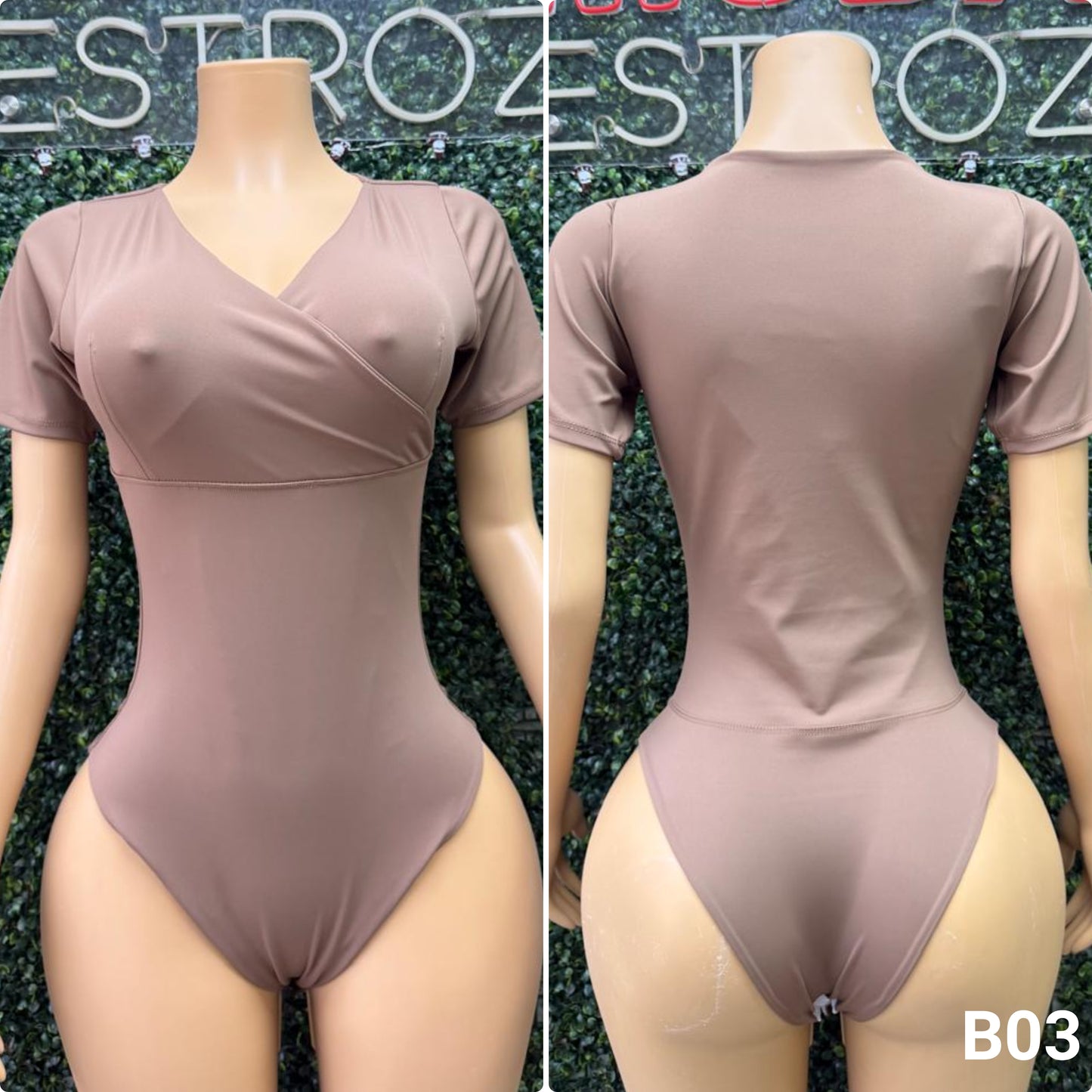 B03 | Body Modelador Escote Cruzado | EZ | Venta Por Mayor