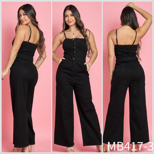 MB417-3 (K3) | Enterito Palzzo Negro | Menina | Venta Por Mayor