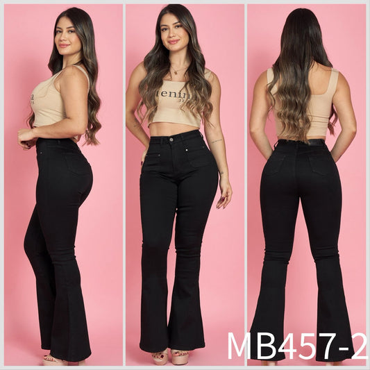MB457-2 (Q4) | Jeans Flare Faja | Menina | Venta Por Mayor