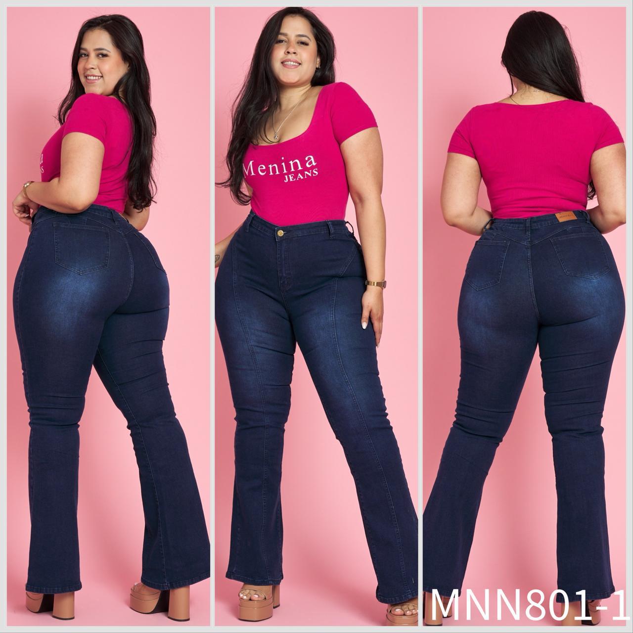 N801-1 (M5) | Flare Extralinda Azul Lineal | Menina | Venta Por Mayor