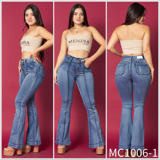MC1006-1 (C2) | Flare Azul Focalizado Lineal | Menina | Venta Por Mayor