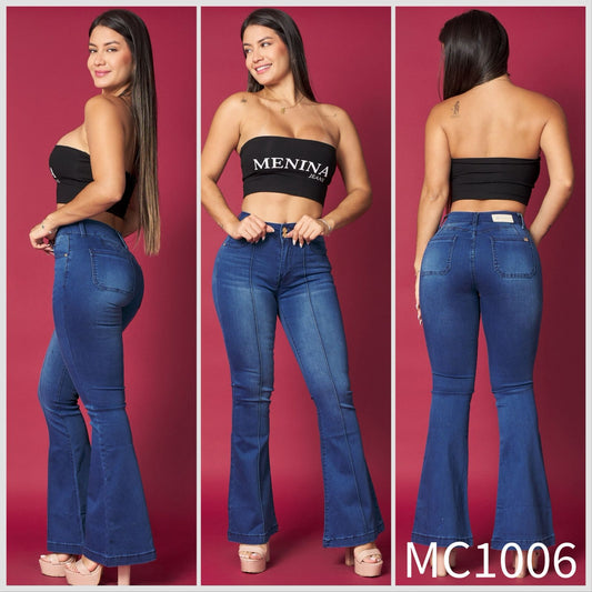 MC1006 (J7) | Flare Azul Lineal | Menina | Venta Por Mayor