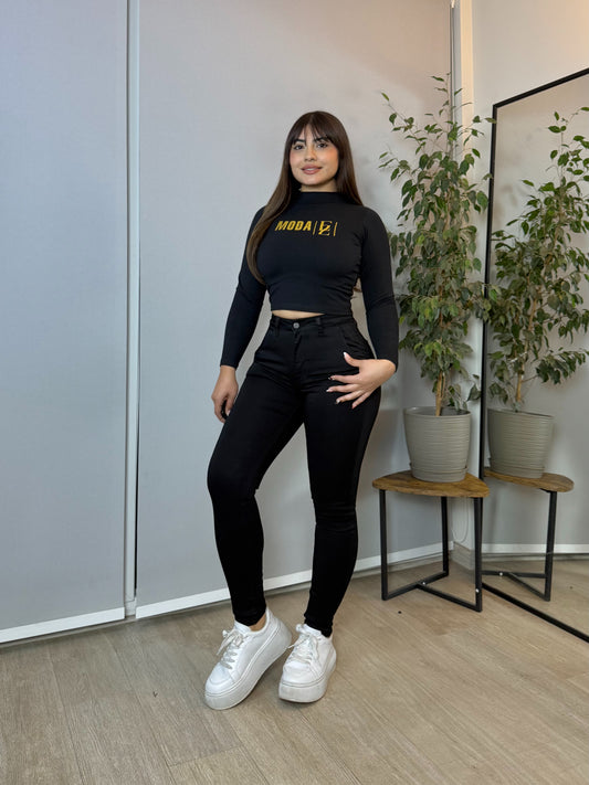MC5004-2 (I3) | Skinny Negro Con Faja | Menina | Venta Por Mayor